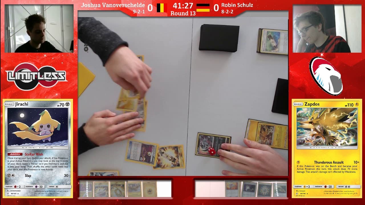 Clean match-start frame for Joshua Vanoverschelde versus Robin Schulz