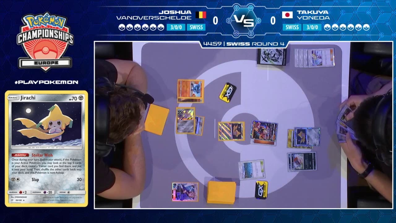 Clean match-start frame for Takuya Yoneda versus Joshua Vanoverschelde