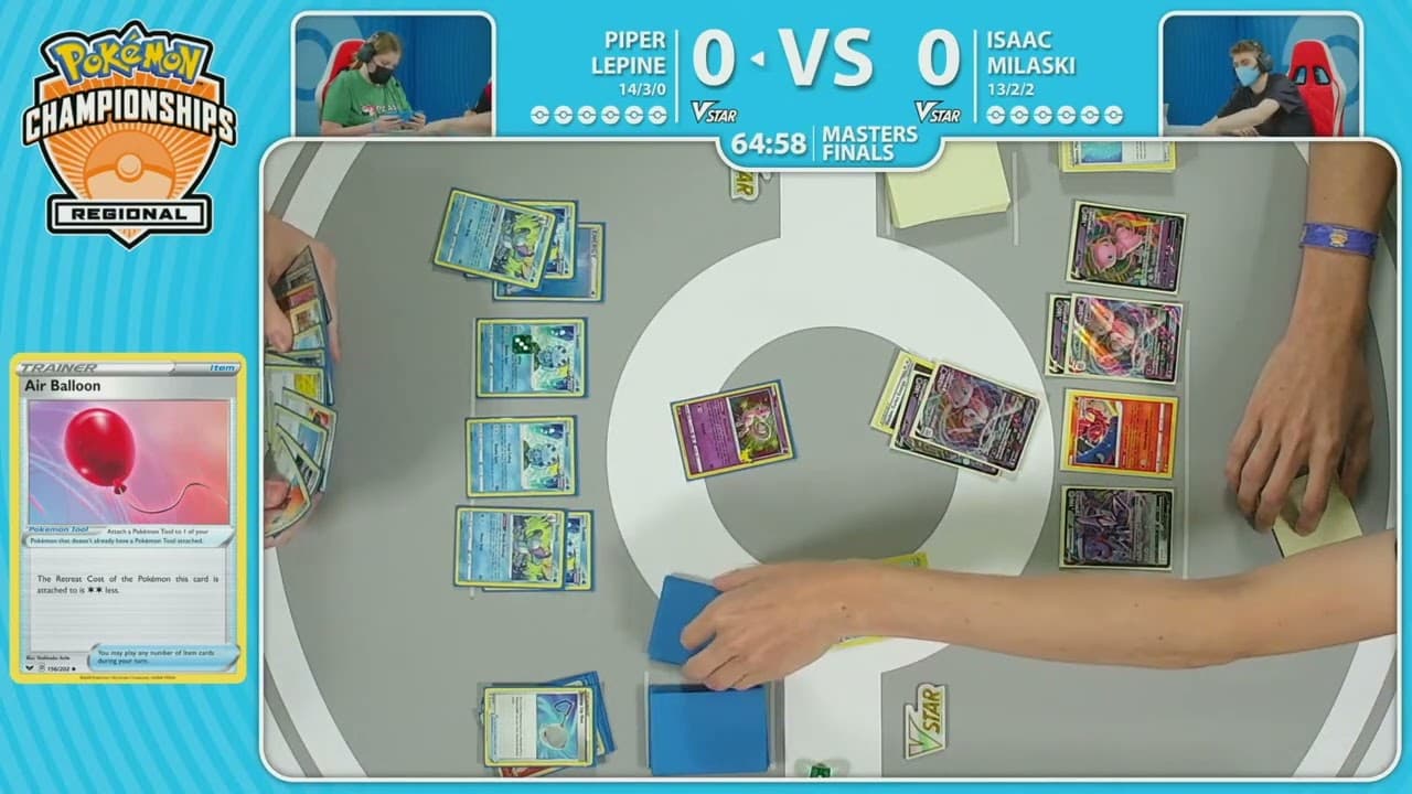 Clean match-start frame for Piper Lepine versus Isaac Milaski