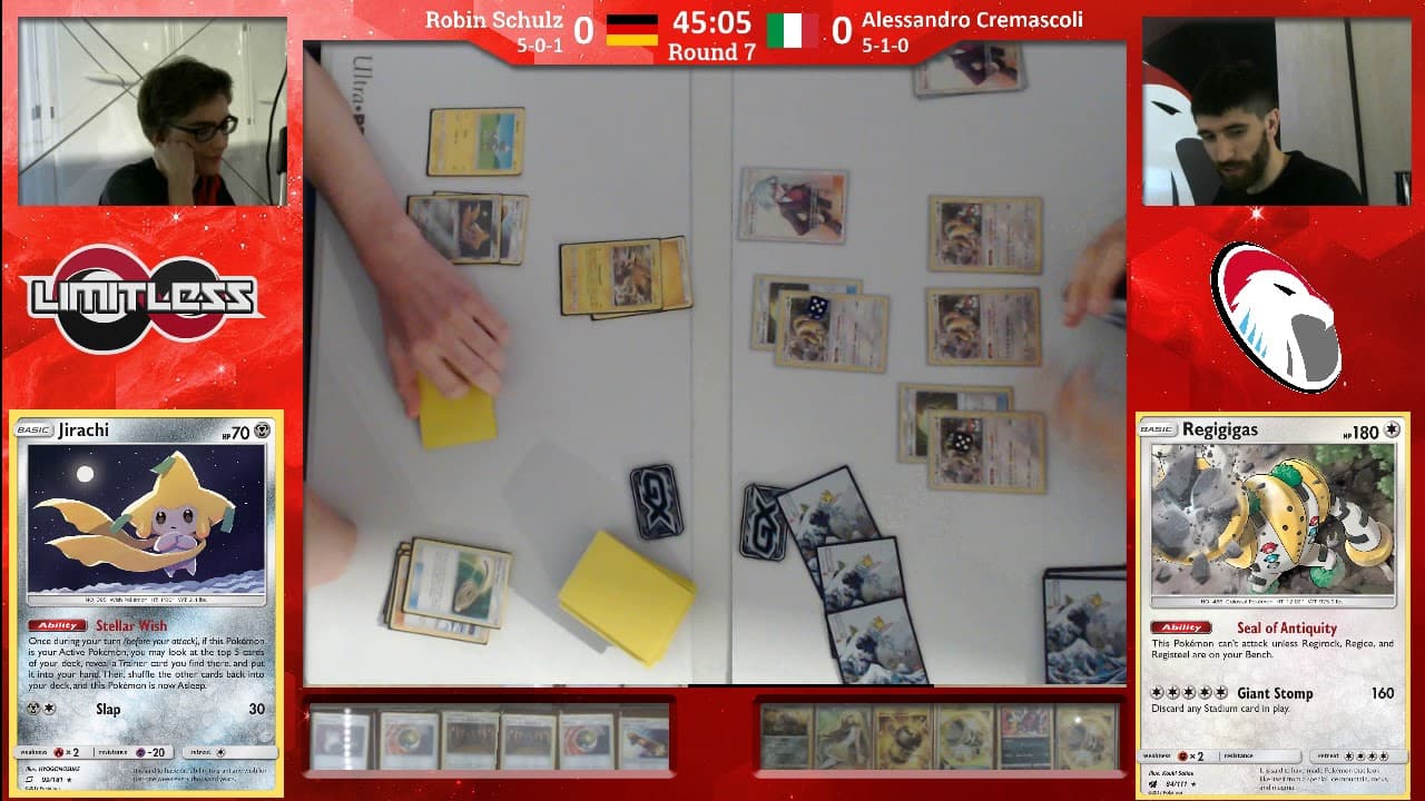 Clean match-start frame for Robin Schulz versus Alessandro Cremascoli