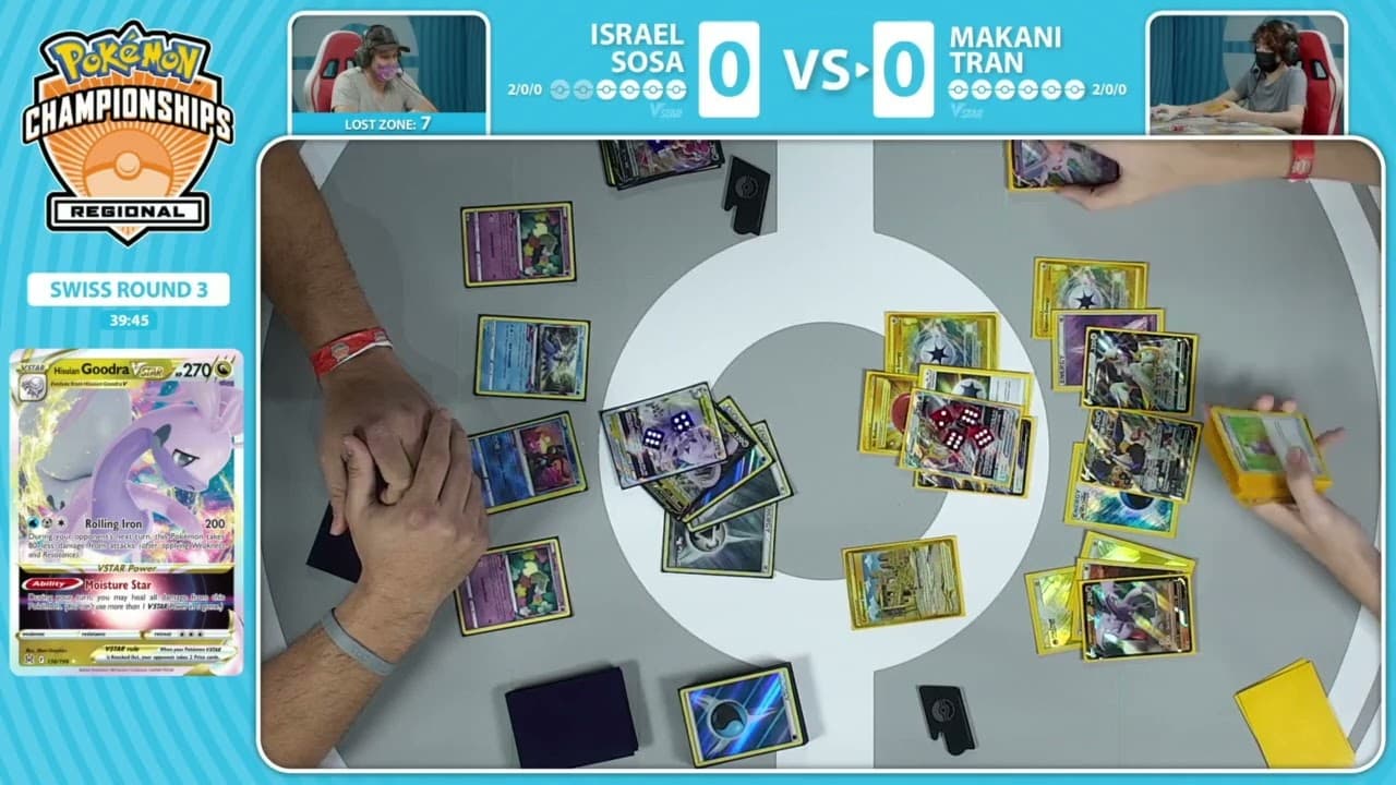 Clean match-start frame for Israel Sosa versus Makani Tran