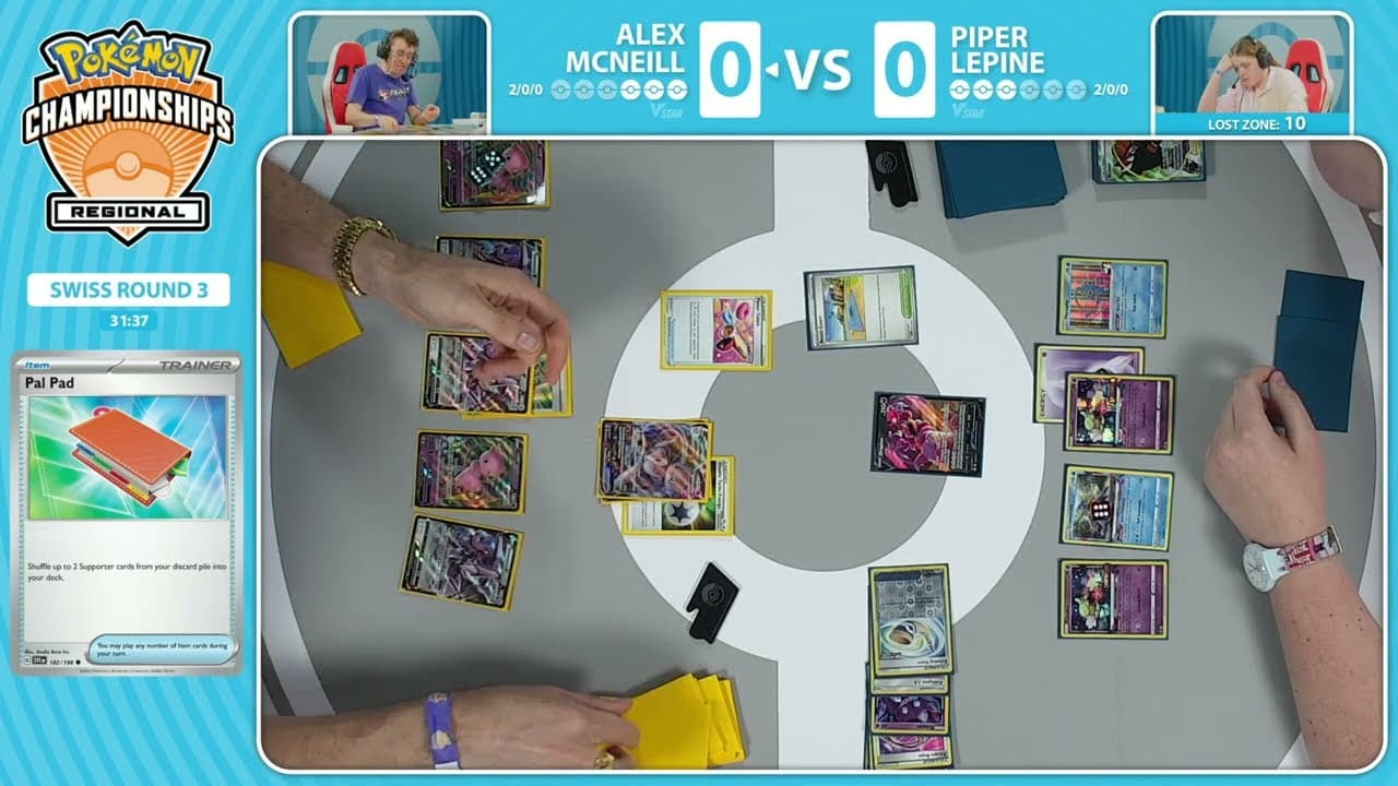 Clean match-start frame for Alex McNeill versus Piper Lepine