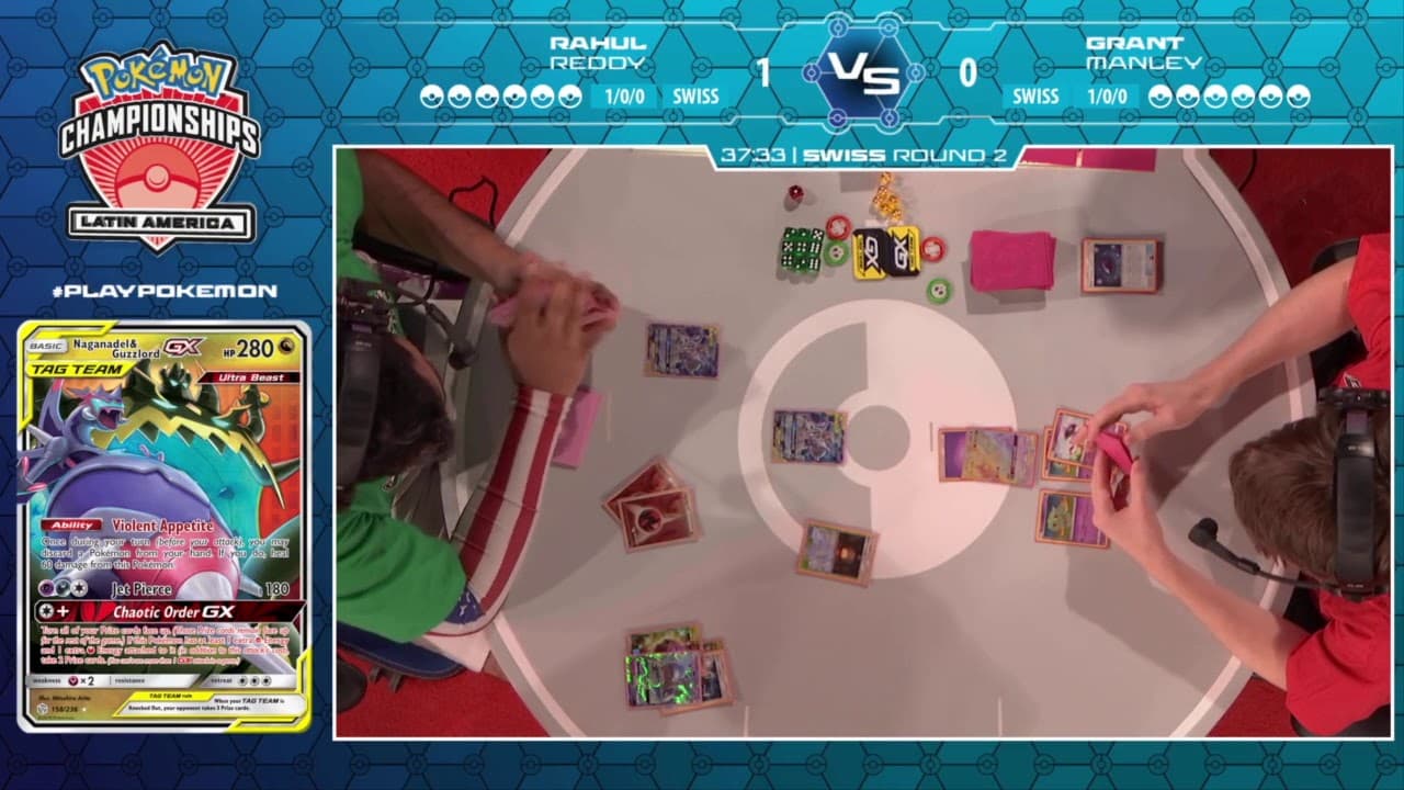 Clean match-start frame for Rahul Reddy versus Grant Manley