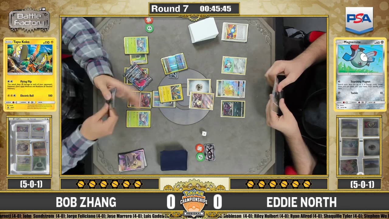 Bob Zhang vs Eddie North match-start frame