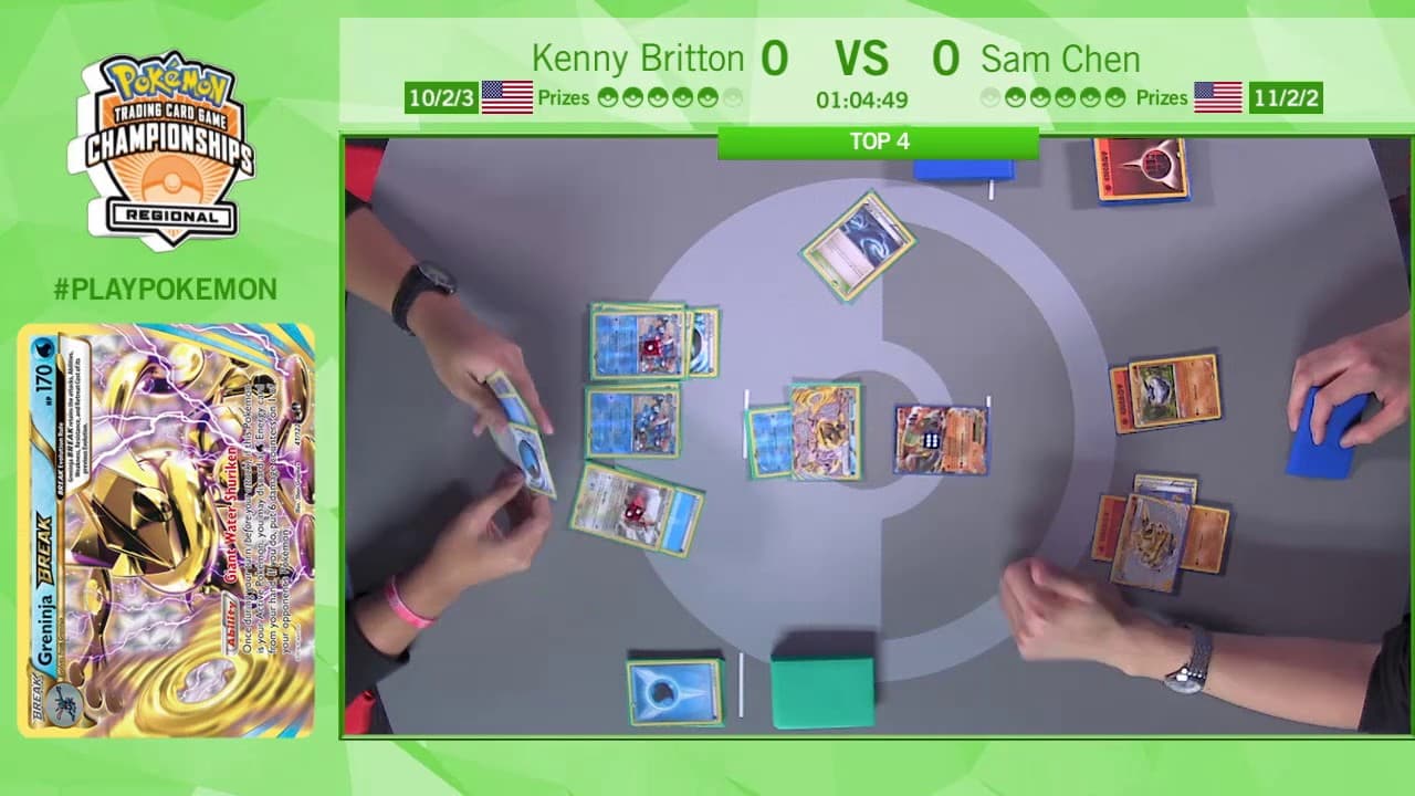 Clean match-start frame for Kenny Britton versus Sam Chen