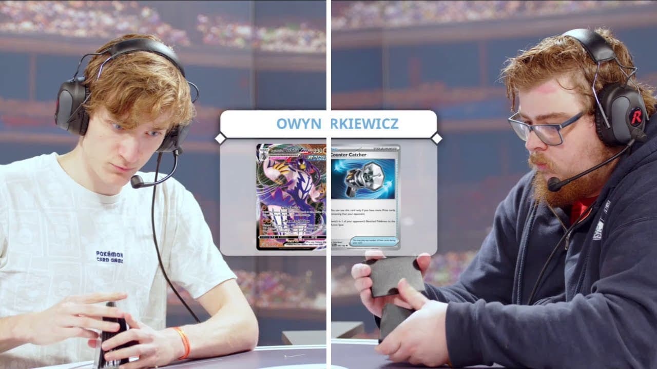 Clean match-start frame for Owyn Kamerman versus Łukasz Mazurkiewicz