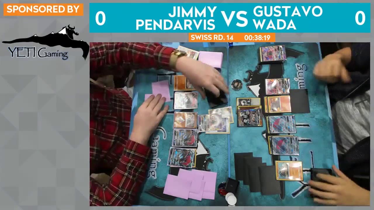 Clean match-start frame for Jimmy Pendarvis versus Gustavo Wada