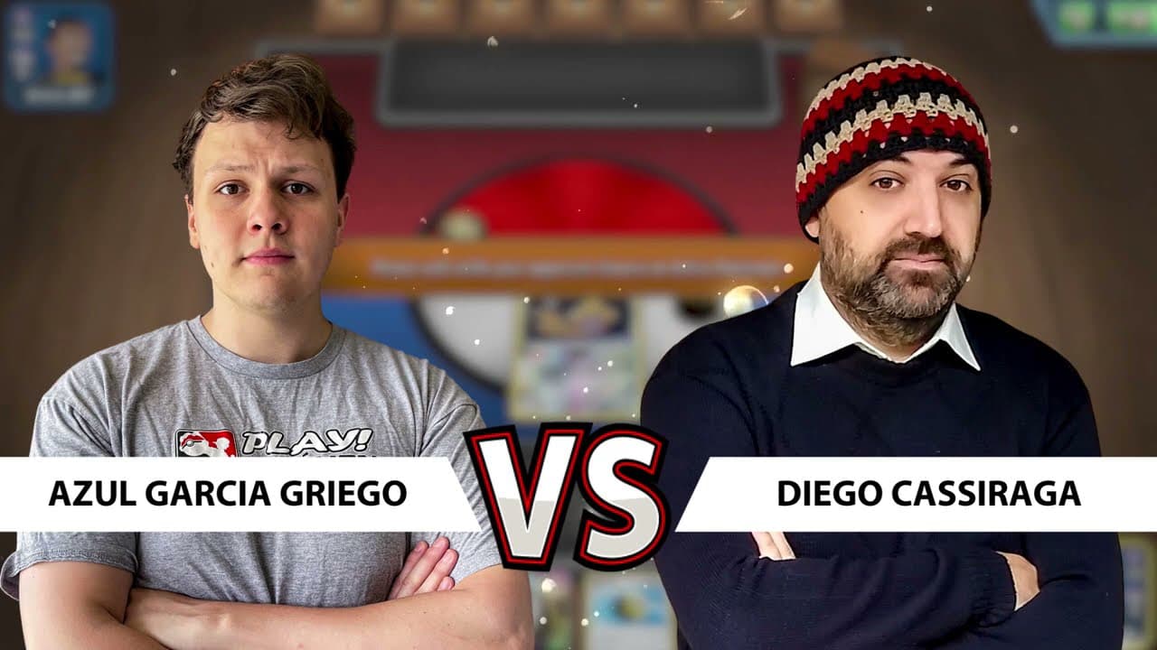 Clean match-start frame for Azul Garcia Griego versus Diego Cassiraga
