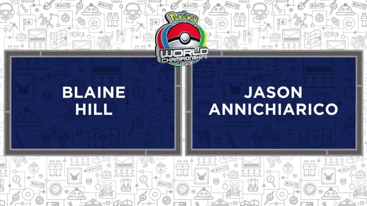 Clean match-start frame for Blaine Hill versus Jason Annichiarico