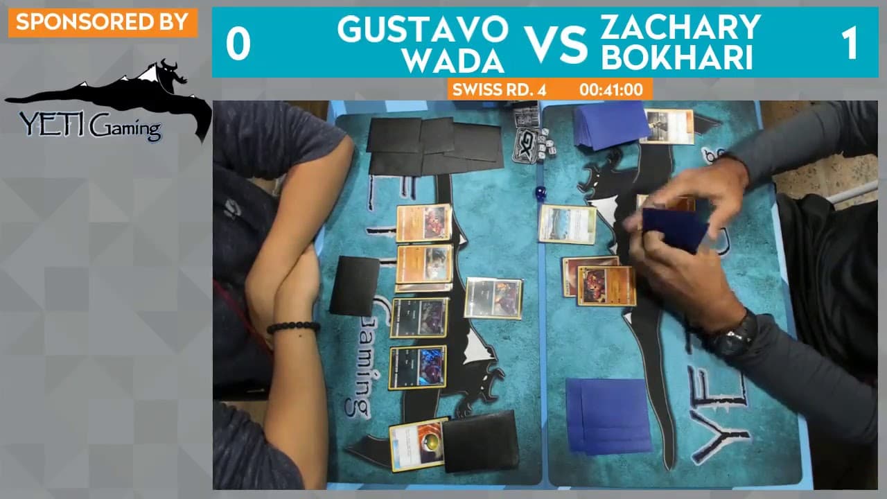 Clean match-start frame for Gustavo Wada versus Zachary Bokhari