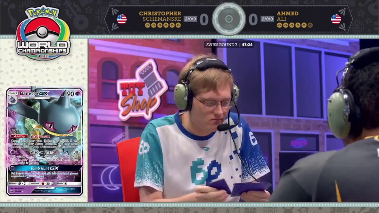 Clean match-start frame for Christopher Schemanske versus Ahmed Ali