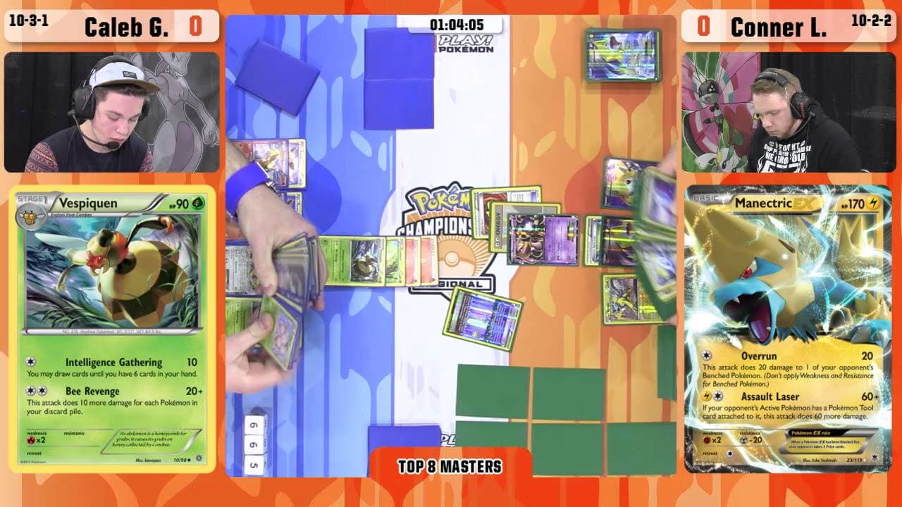 Clean match-start frame for Caleb Gedemer versus Conner LaVelle