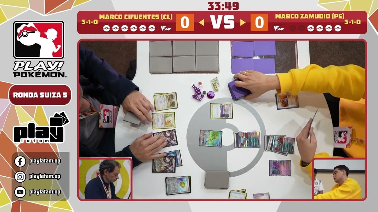 Clean match-start frame for Marco Cifuentes versus Marco Zamudio