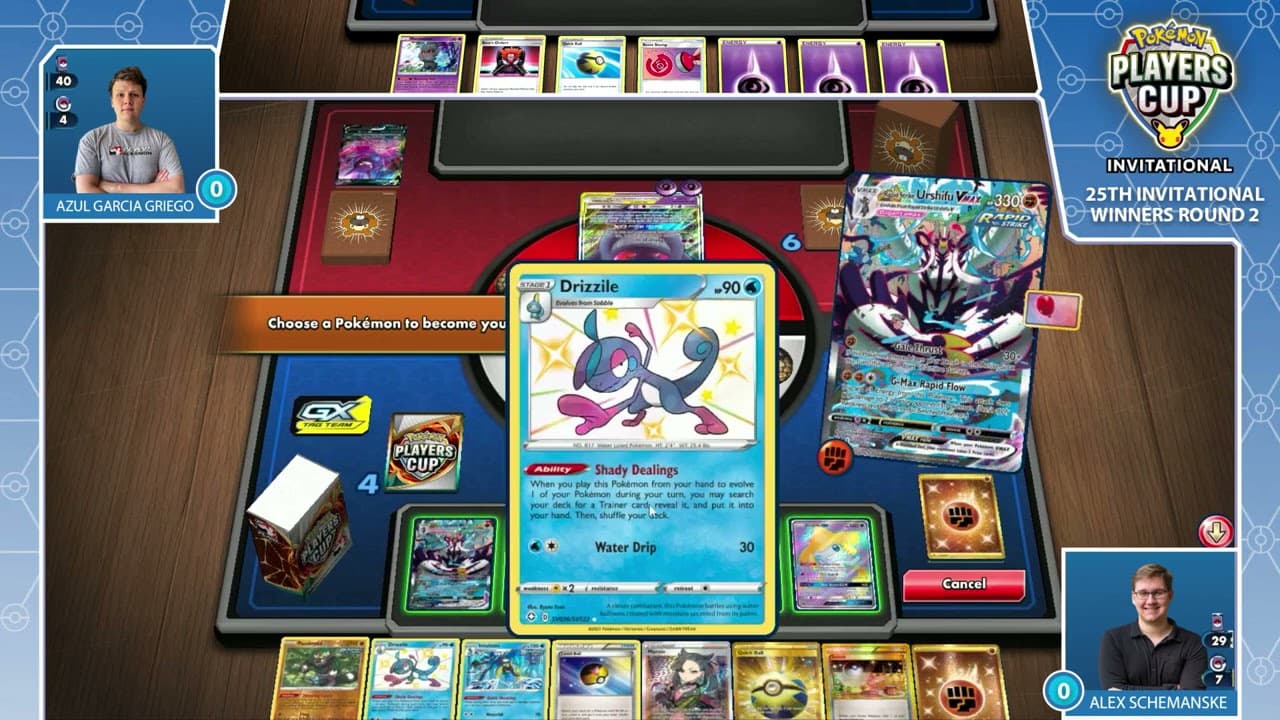 Clean match-start frame for Alex Schemanske versus Azul Garcia Griego
