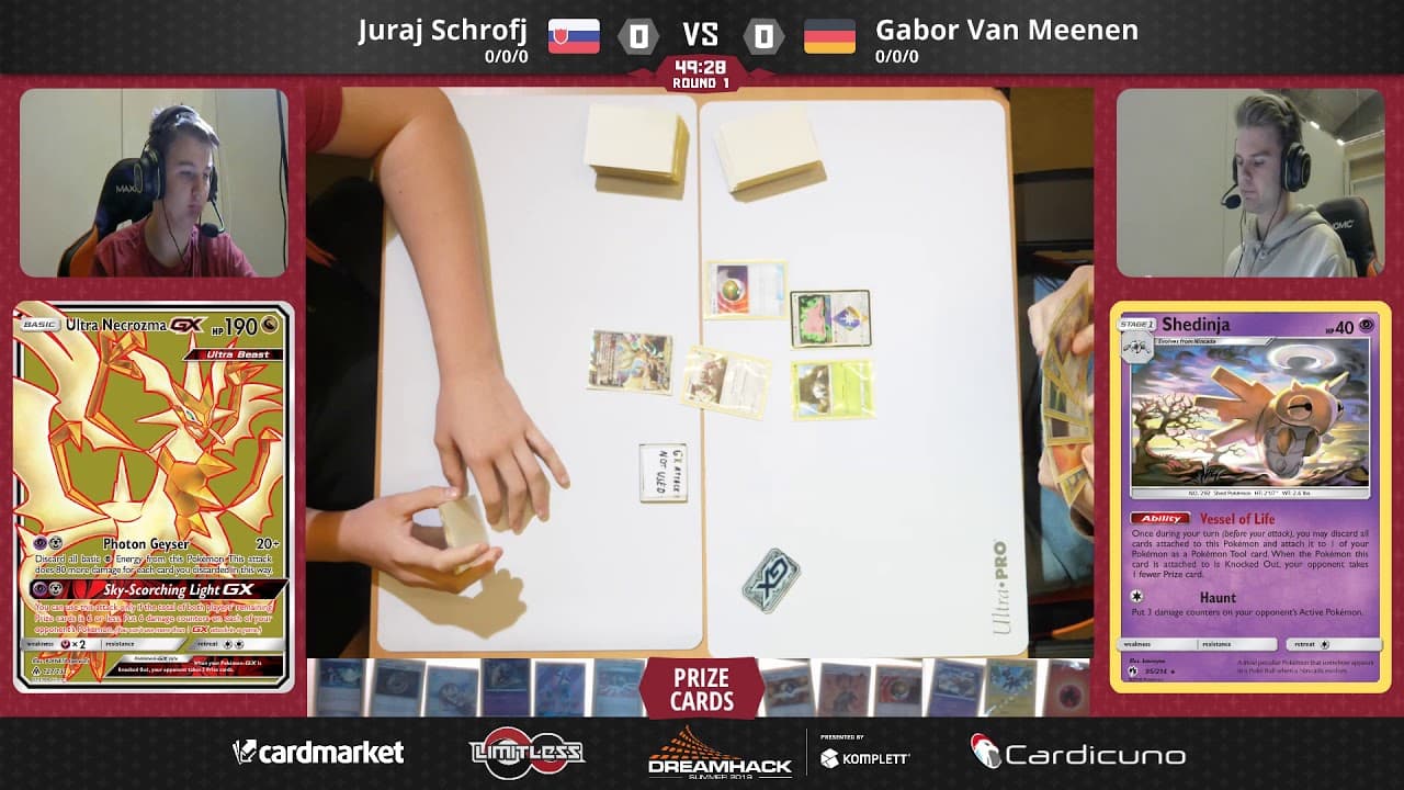 Juraj Schrojf vs Gabor Van Meenen match-start frame