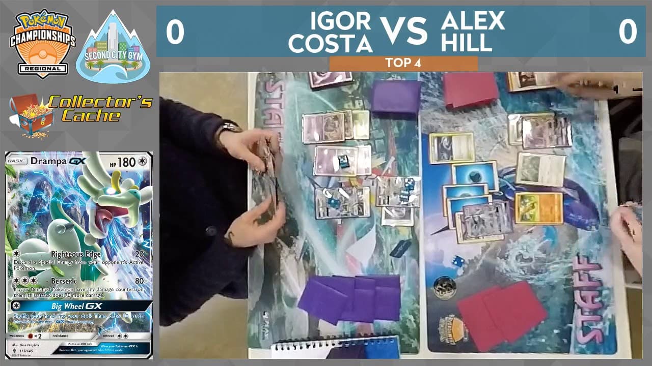 Clean match-start frame for Igor Costa versus Alex Hill