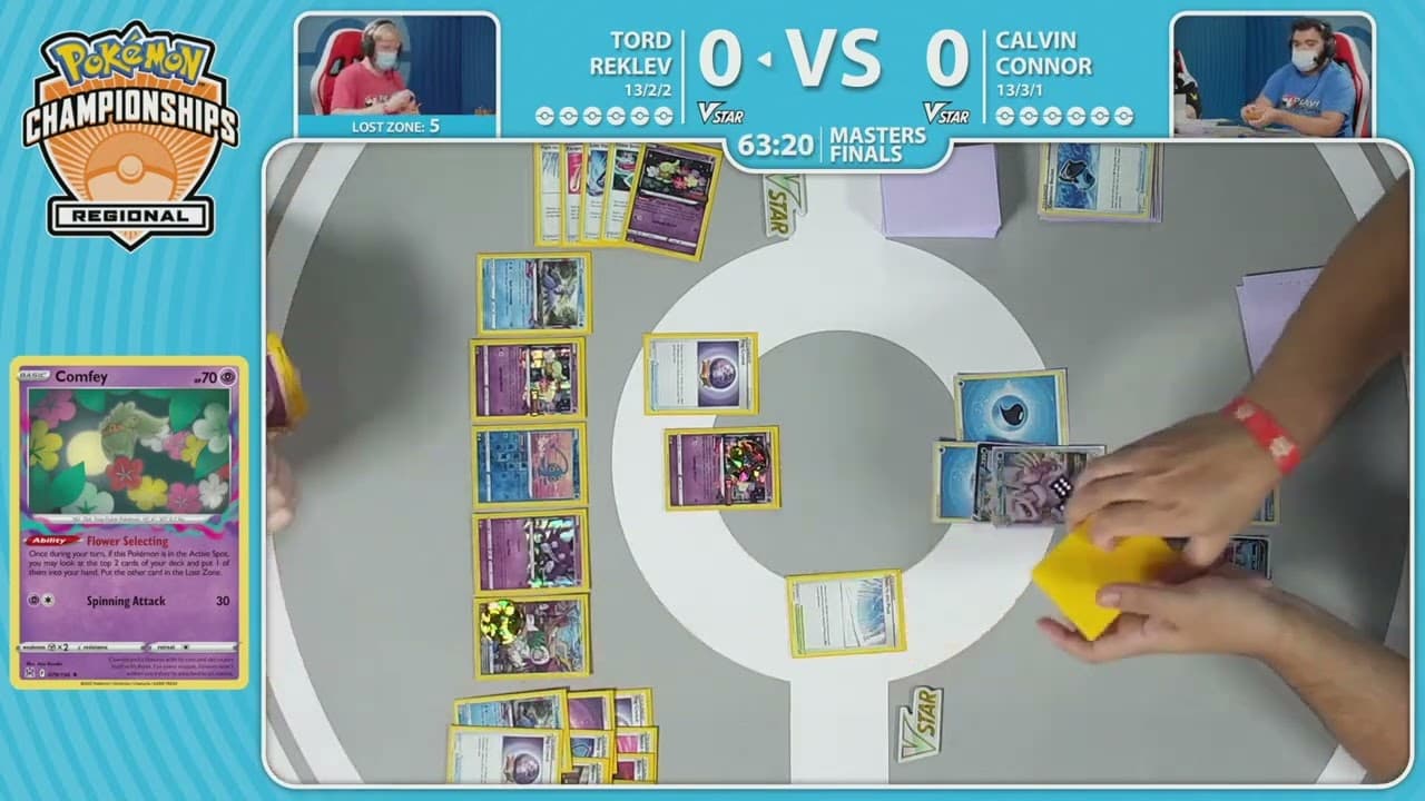 Clean match-start frame for Tord Reklev versus Calvin Connor