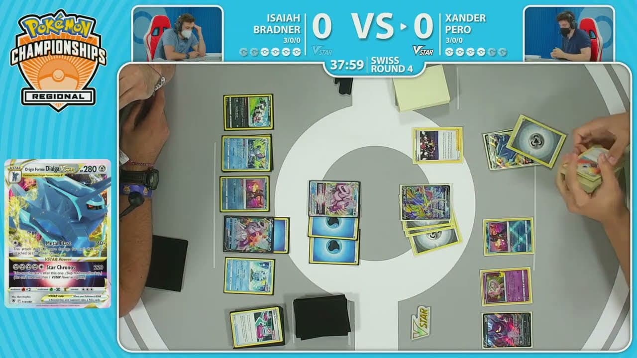 Clean match-start frame for Xander Pero versus Isaiah Bradner