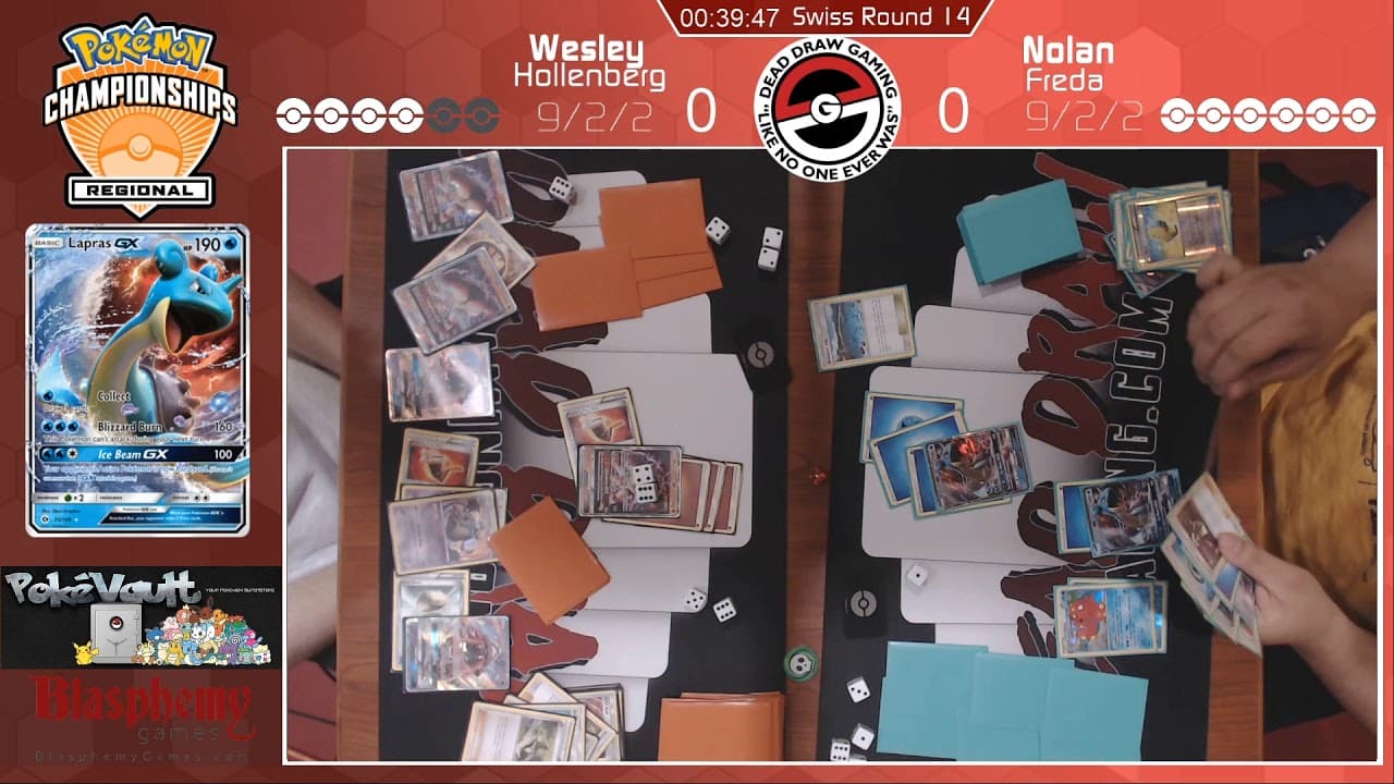 Clean match-start frame for Wesley Hollenberg versus Nolan Freda