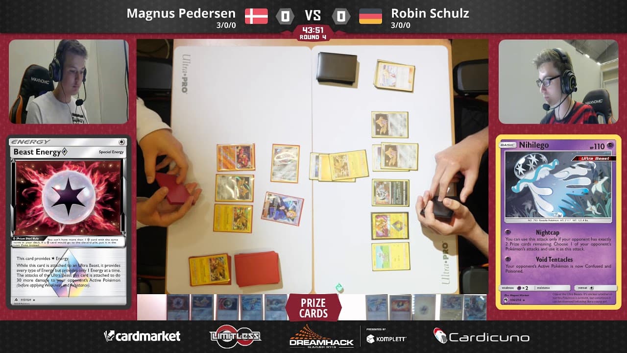 Clean match-start frame for Magnus Pedersen versus Robin Schulz