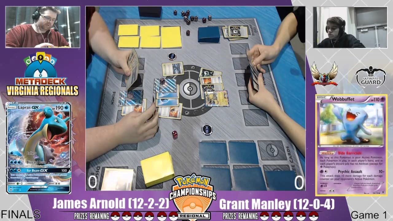 Clean match-start frame for James Arnold versus Grant Manley