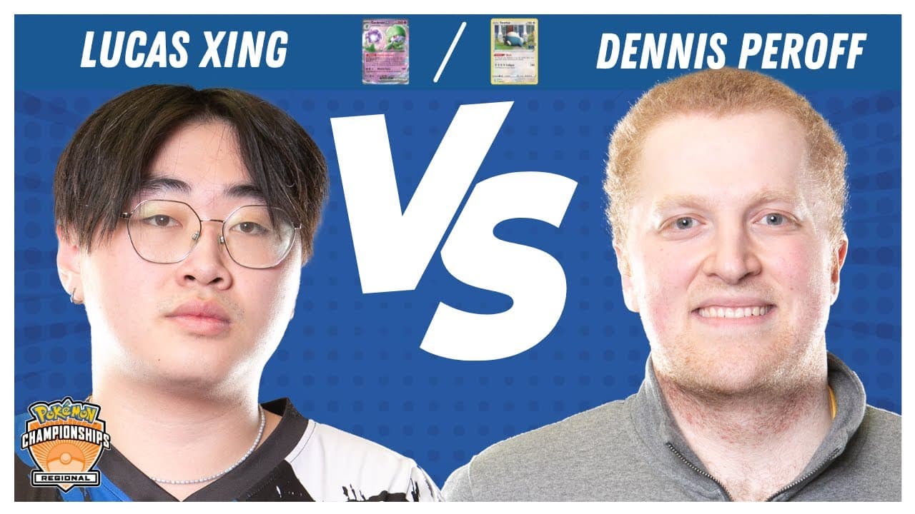 Clean match-start frame for Lucas Xing versus Dennis Peroff