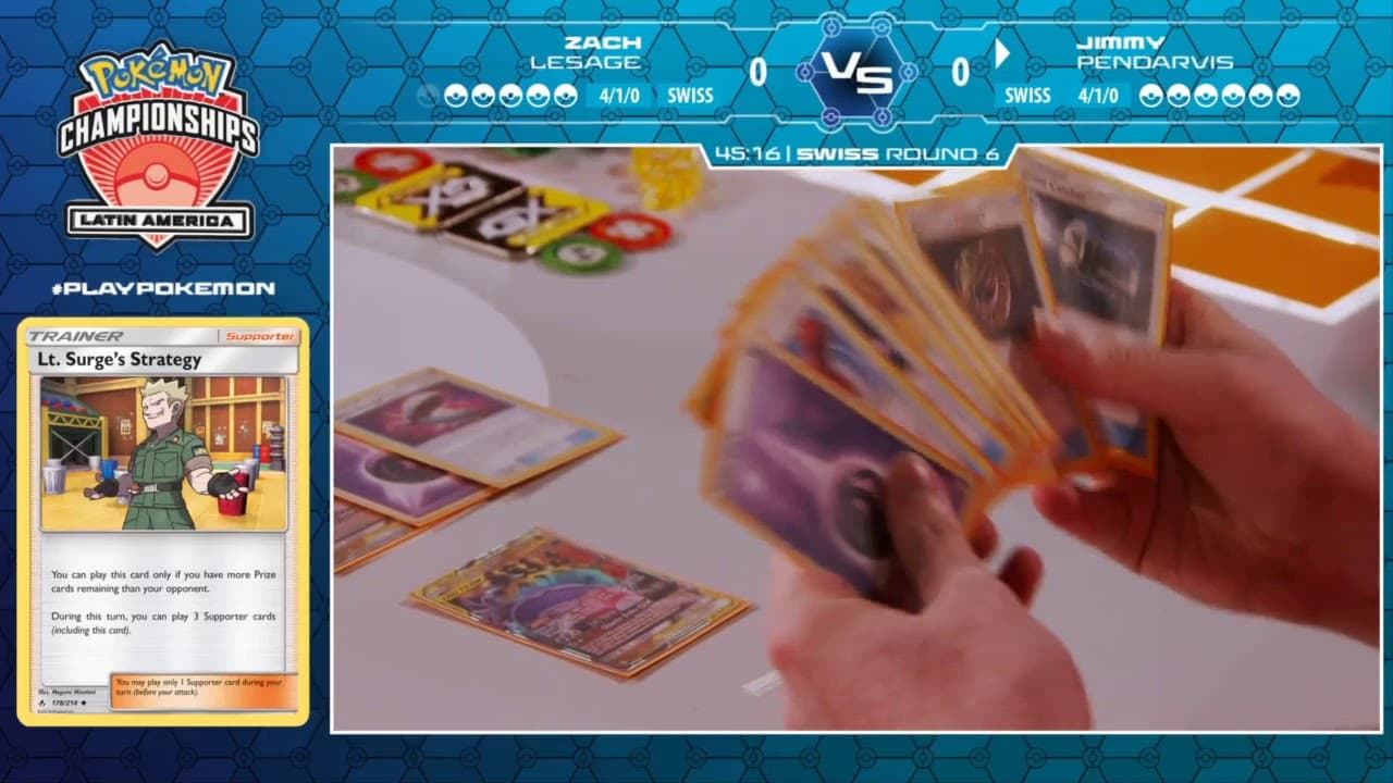 Clean match-start frame for Zach Lesage versus Jimmy Pendarvis