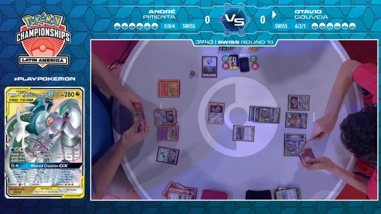 Clean match-start frame for Otavio Gouveia versus Andre Pimenta