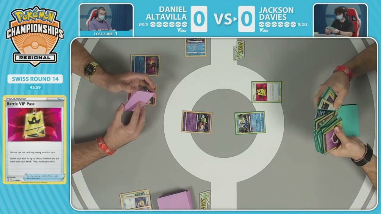 Clean match-start frame for Daniel Altavilla versus Jackson Davies