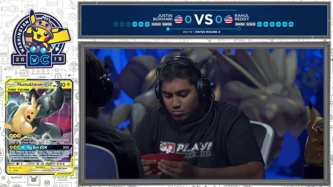 Clean match-start frame for Justin Bokhari versus Rahul Reddy