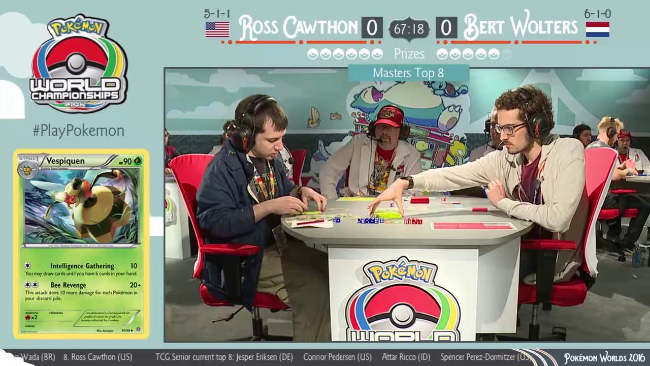 Clean match-start frame for Ross Cawthon versus Bert Wolters