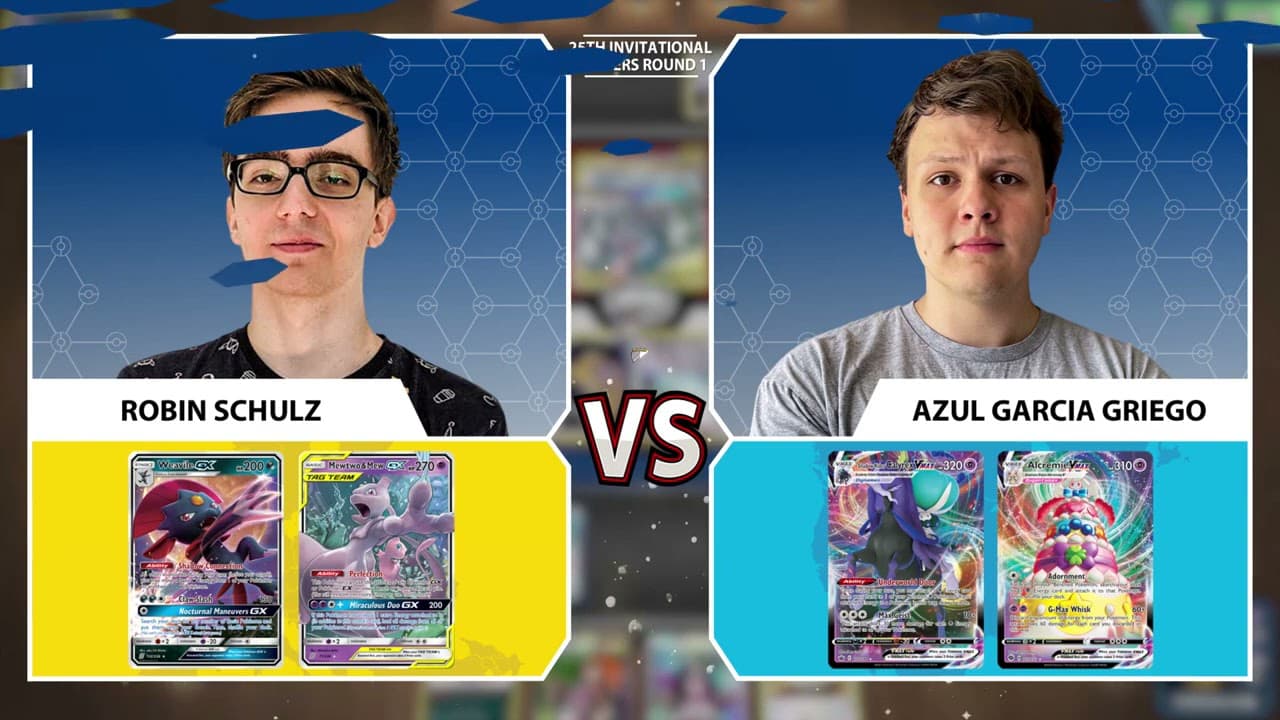Clean match-start frame for Robin Schulz versus Azul Garcia Griego