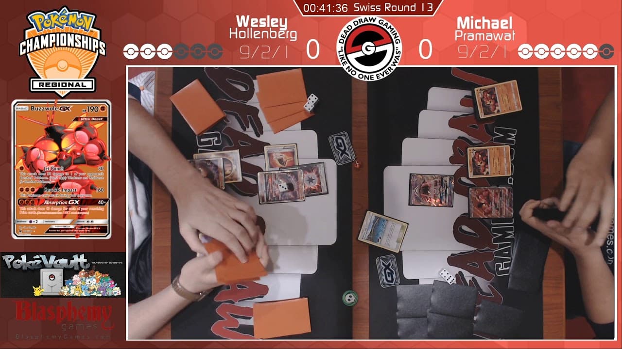 Clean match-start frame for Wesley Hollenberg versus Michael Pramawat
