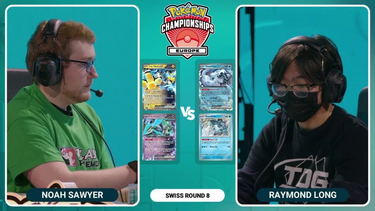 Clean match-start frame for Noah Sawyer versus Raymond Long