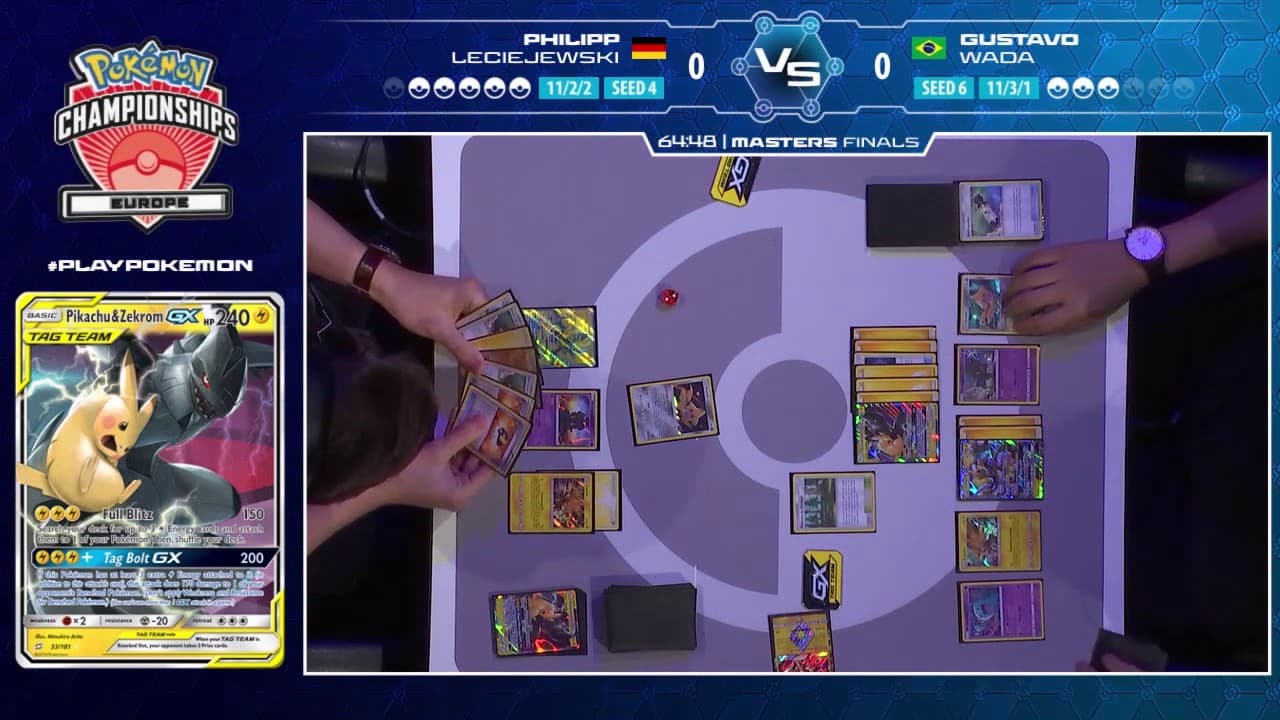 Clean match-start frame for Philipp Leciejewski versus Gustavo Wada
