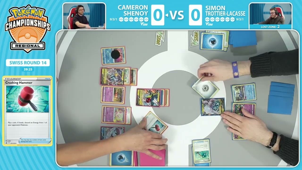 Clean match-start frame for Cameron Shenoy versus Simon Trottier-Lacasse