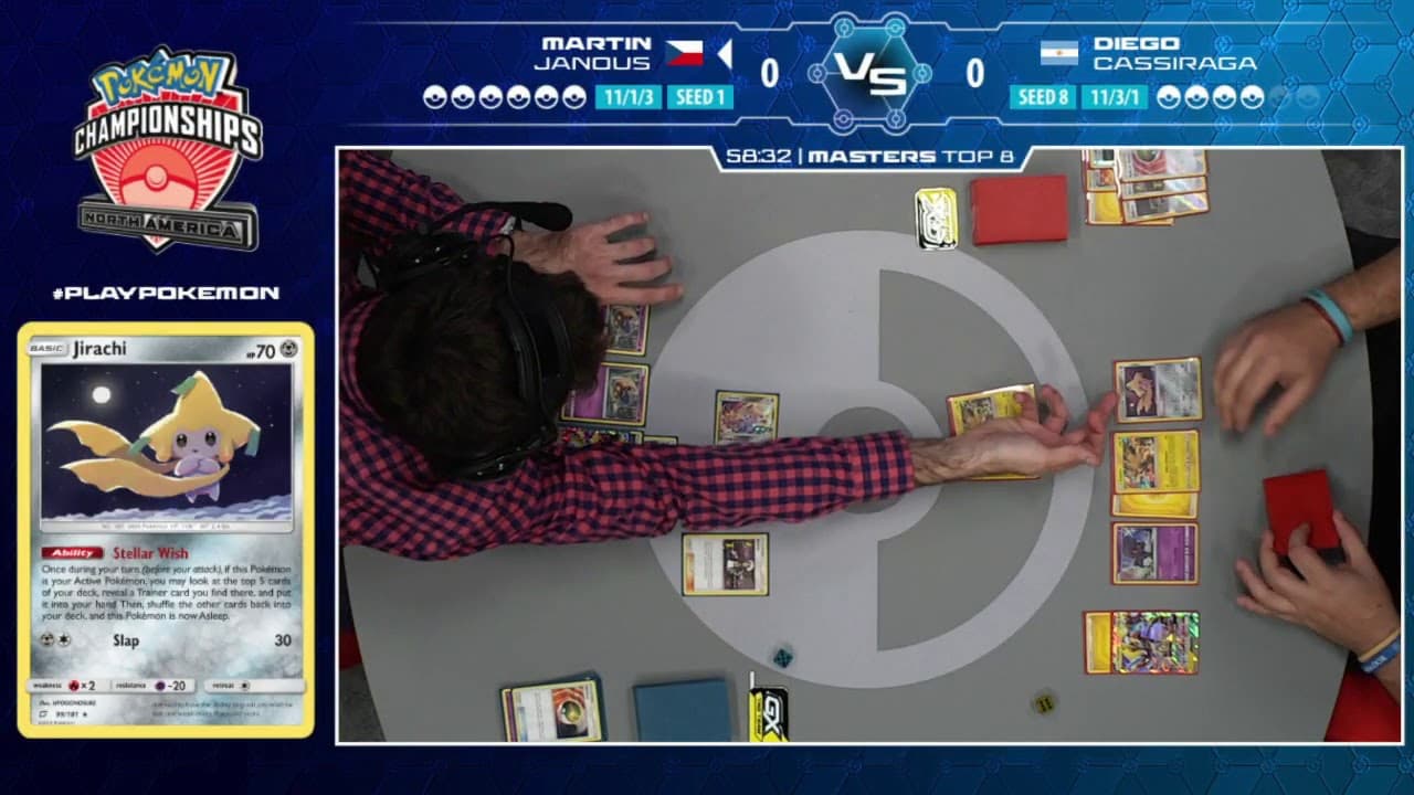 Clean match-start frame for Diego Cassiraga versus Martin Janous