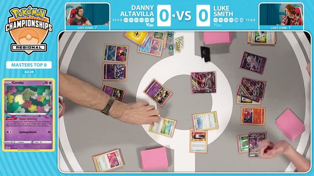 Clean match-start frame for Daniel Altavilla versus Luke Smith