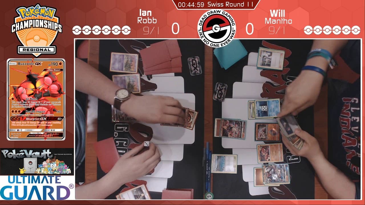 Clean match-start frame for Ian Robb versus Will Mantho
