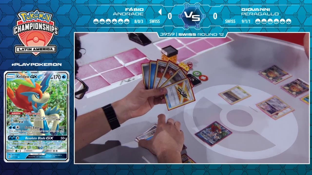 Clean match-start frame for Giovanni Peragallo versus Fabio Andrade