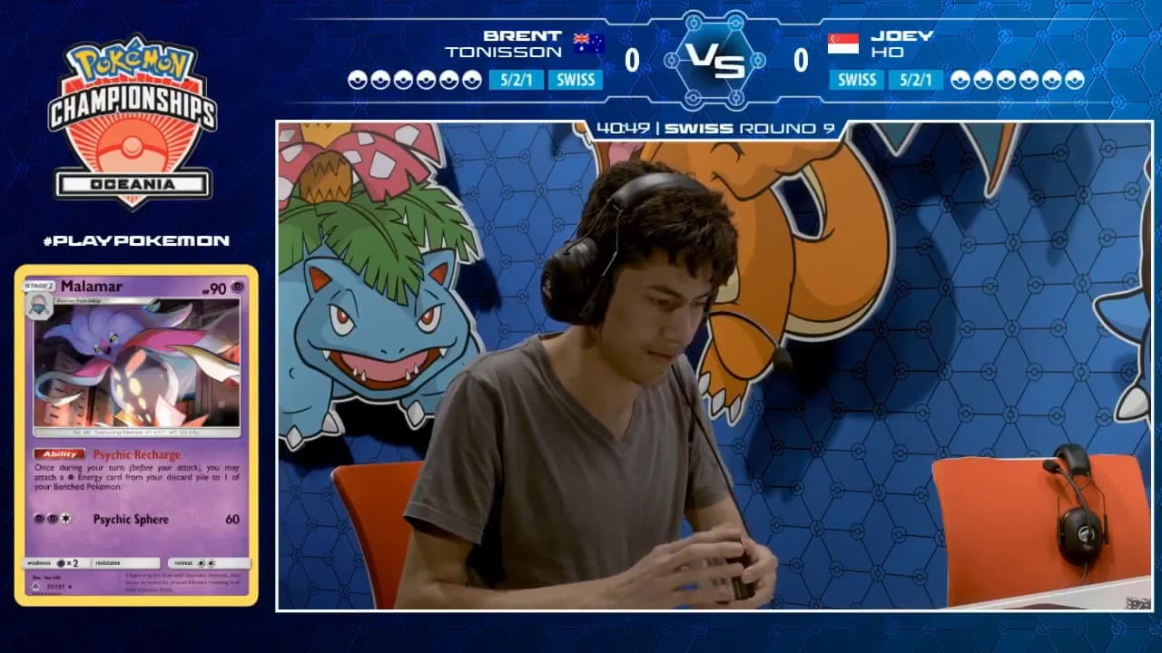 Clean match-start frame for Brent Tonisson versus Joey Ho