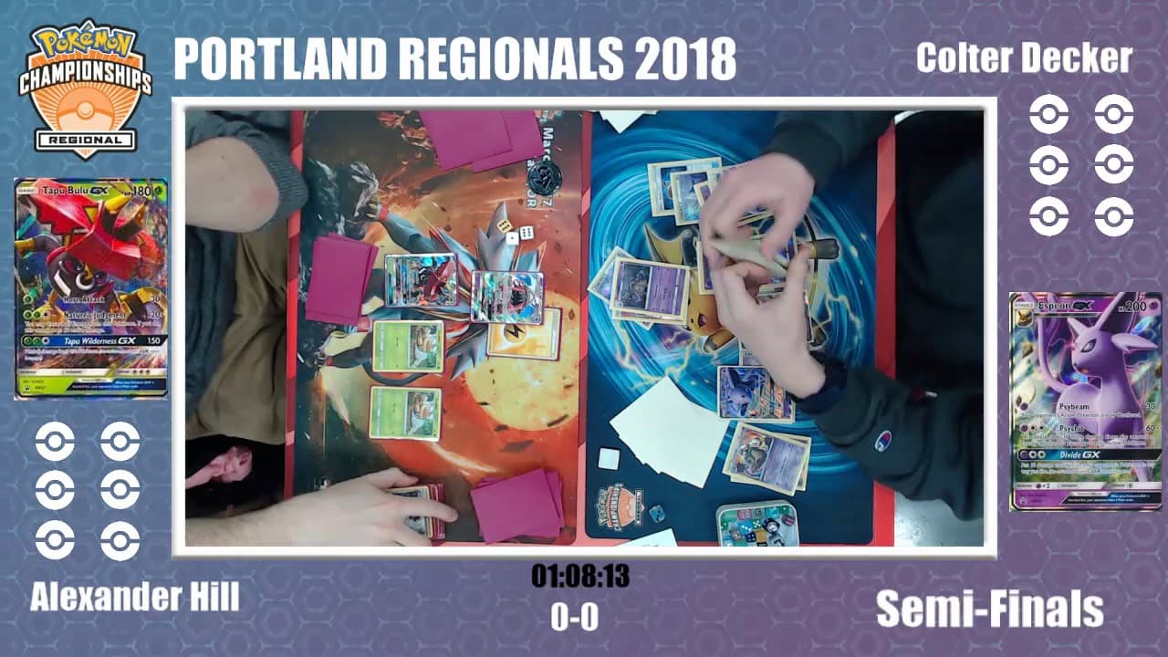 Clean match-start frame for Alex Hill versus Colter Decker