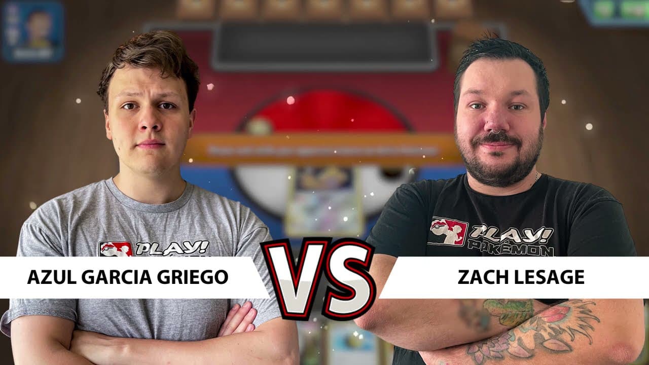 Clean match-start frame for Azul Garcia Griego versus Zach Lesage