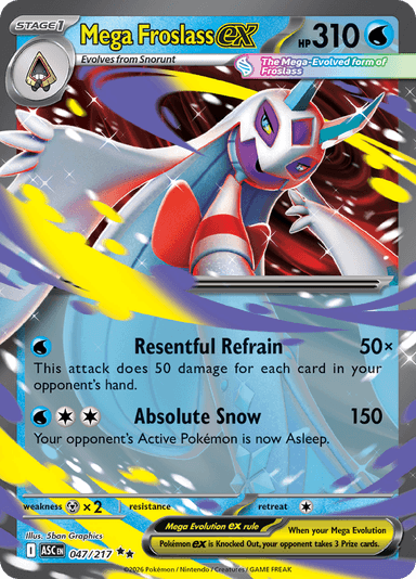 Mega Froslass ex, representing Mega Froslass ex