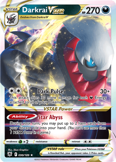 Darkrai VSTAR, representing Darkrai VSTAR