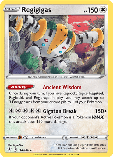 Regigigas, representing Regis
