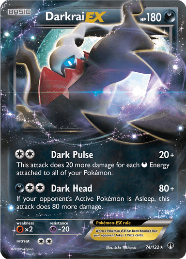 Darkrai-EX, representing Darkrai-EX