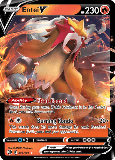Entei V, representing Entei