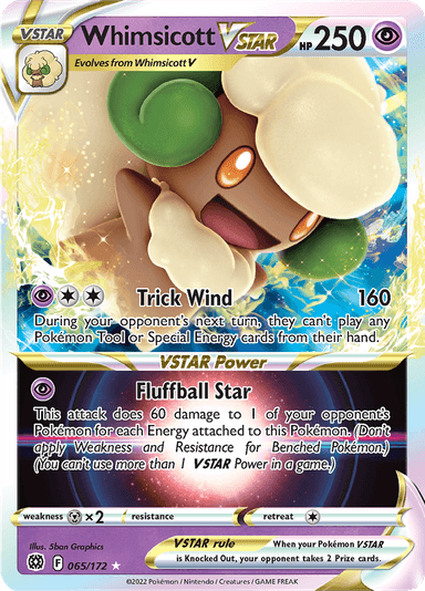 Whimsicott VSTAR, representing Whimsicott