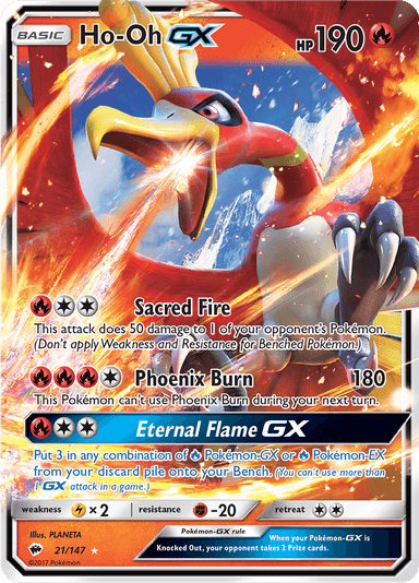 Ho-Oh-GX, representing Ho-Oh
